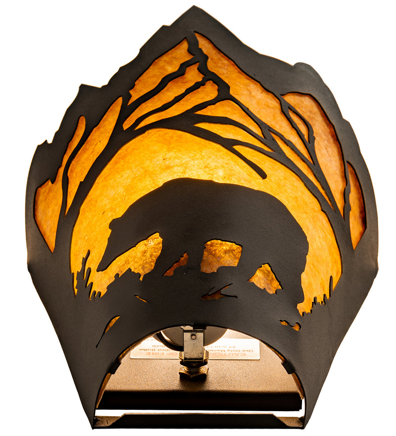 Meyda Tiffany 254761 LED Wall Sconce, Textured Black