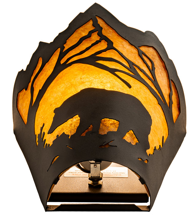 Meyda Tiffany 254761 LED Wall Sconce, Textured Black