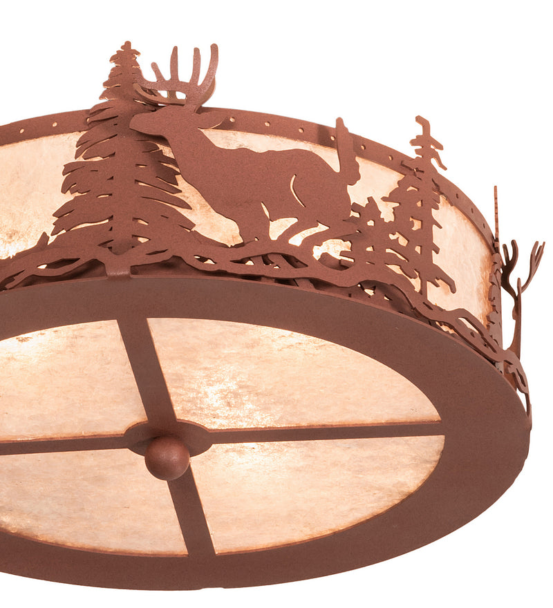 Meyda Tiffany 254762 LED Fan Light Fixture, Rust