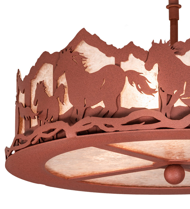 Meyda Tiffany 254818 LED Fan Light Fixture, Rust