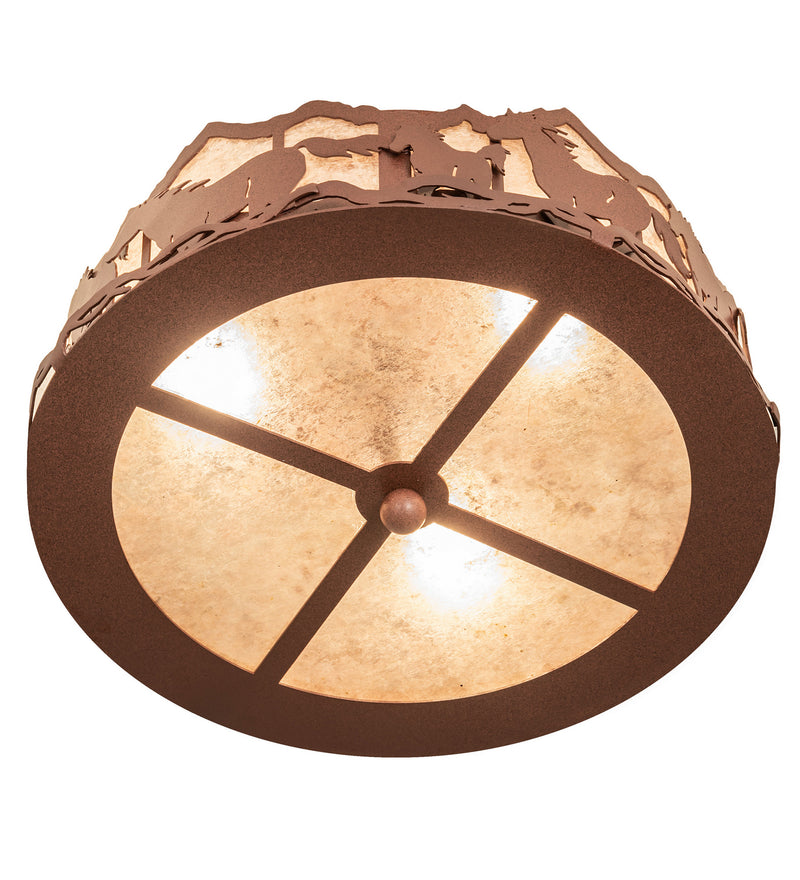 Meyda Tiffany 254823 LED Flushmount, Rust