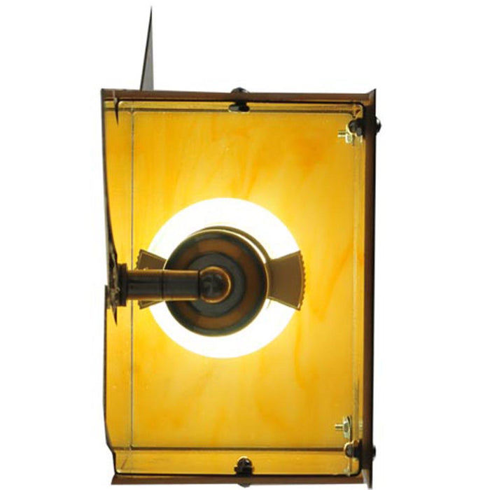 Meyda Tiffany 254831 LED Wall Sconce, Brushed Stainless Steel