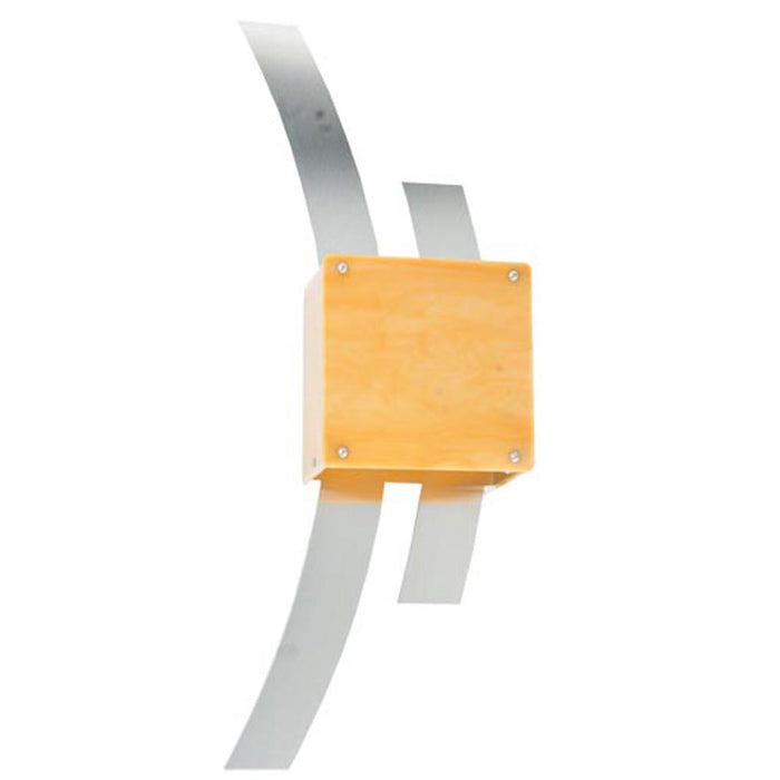 Meyda Tiffany 254834 LED Wall Sconce, Brushed Stainless Steel