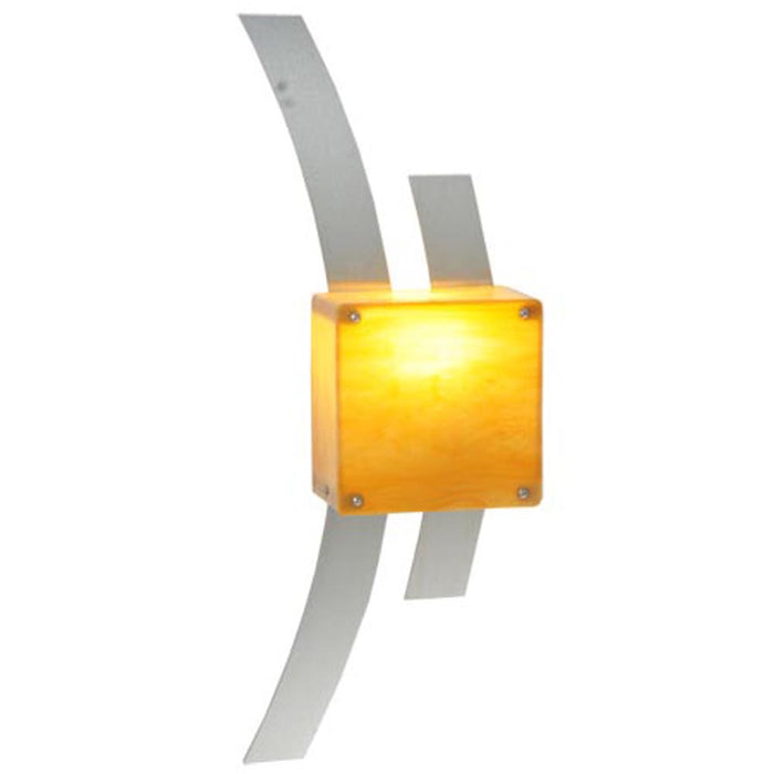 Meyda Tiffany 254834 LED Wall Sconce, Brushed Stainless Steel