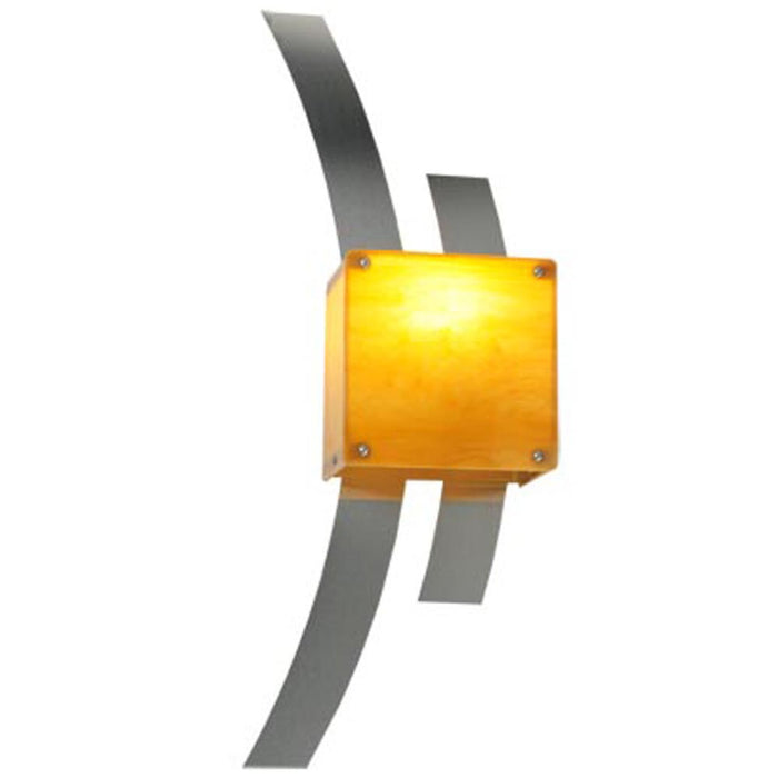 Meyda Tiffany 254834 LED Wall Sconce, Brushed Stainless Steel