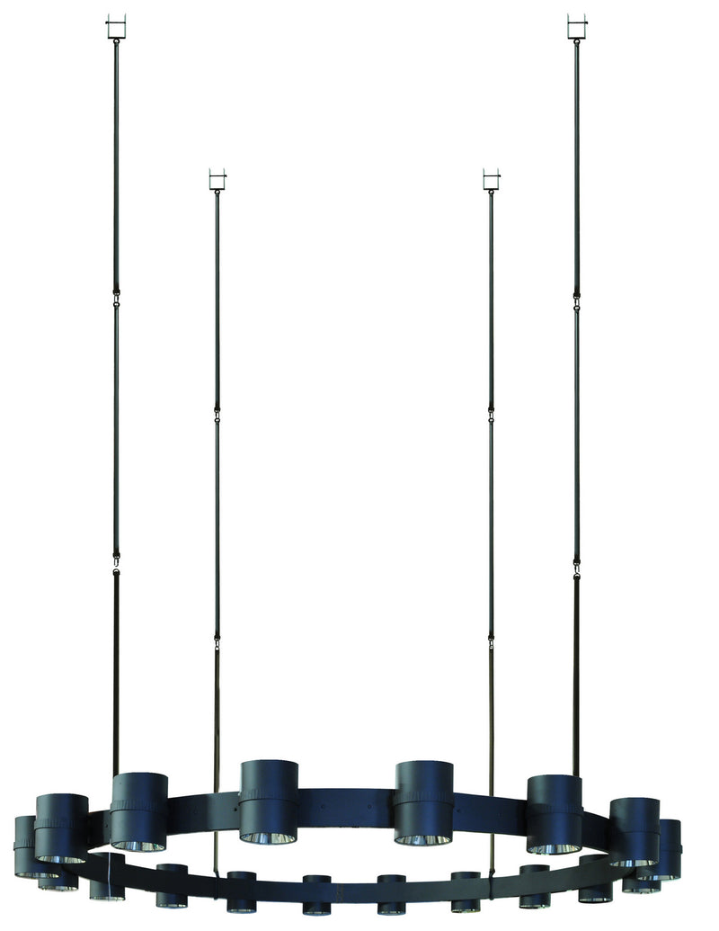 Meyda Tiffany 254909 LED Chandelier, Wrought Iron