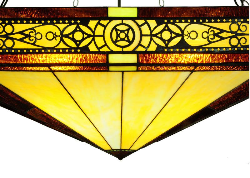 Meyda Tiffany 254938 Four Light Pendant, Timeless Bronze