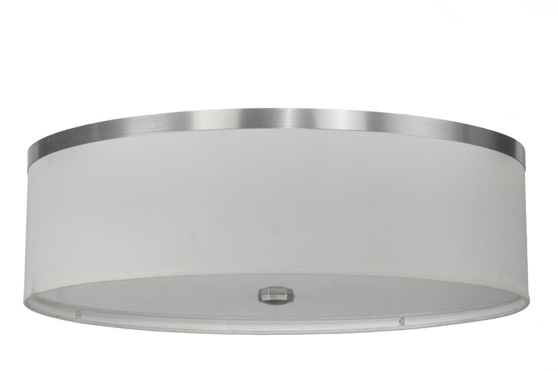 Meyda Tiffany 254940 Two Light Flushmount, Brushed Nickel