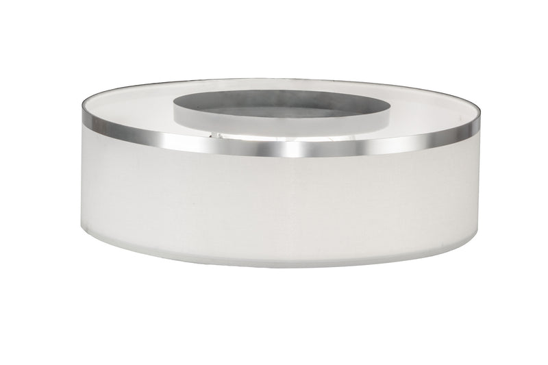 Meyda Tiffany 254940 Two Light Flushmount, Brushed Nickel