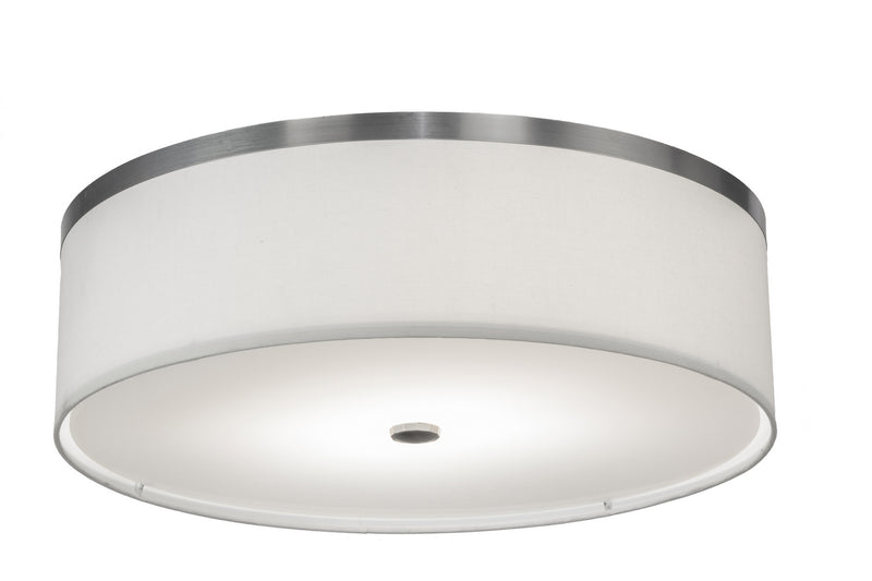 Meyda Tiffany 254940 Two Light Flushmount, Brushed Nickel