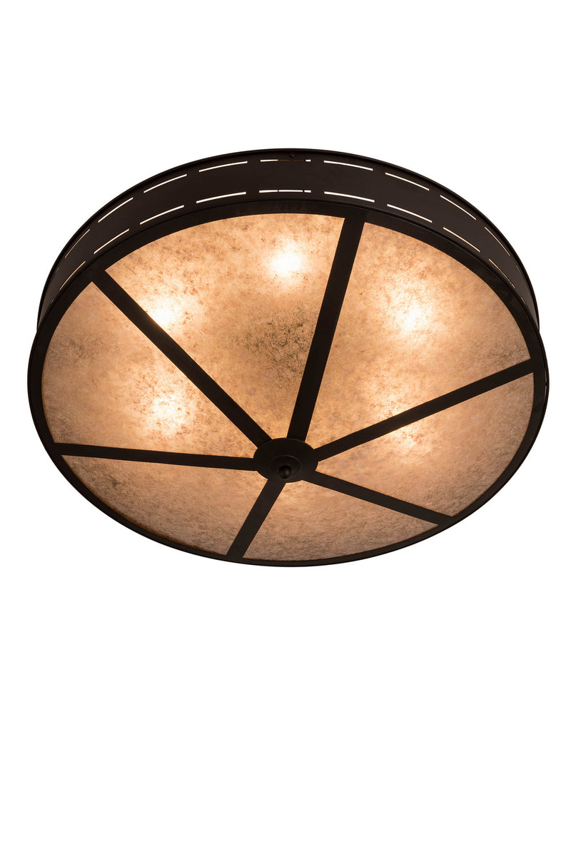 Meyda Tiffany 254942 Six Light Flushmount, Oil Rubbed Bronze