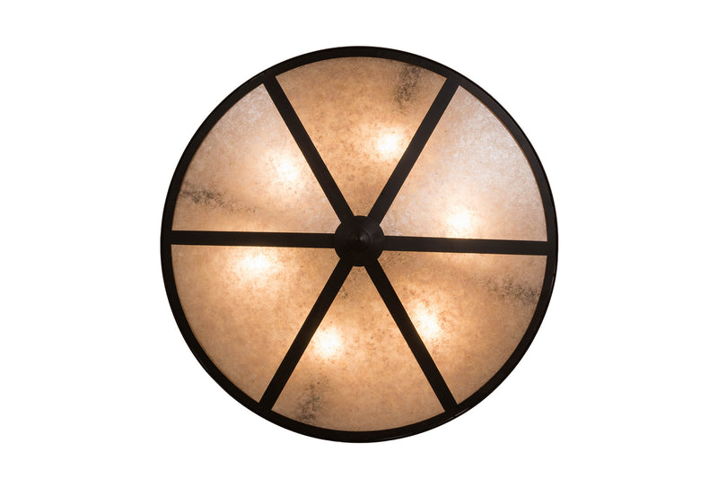 Meyda Tiffany 254942 Six Light Flushmount, Oil Rubbed Bronze