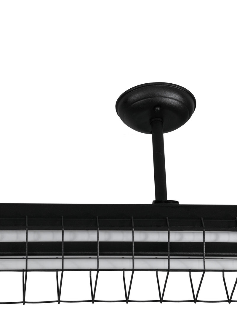 Meyda Tiffany 254944 LED Semi-Flushmount, Textured Black