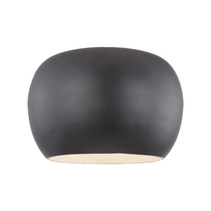 Kuzco Lighting FM44614-BK/WH LED Flush Mount, Black/White
