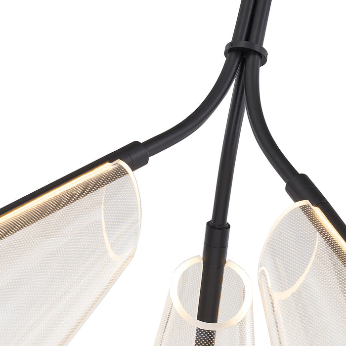 Kuzco Lighting PD62622-BK/LG LED Pendant, Black/Light Guide