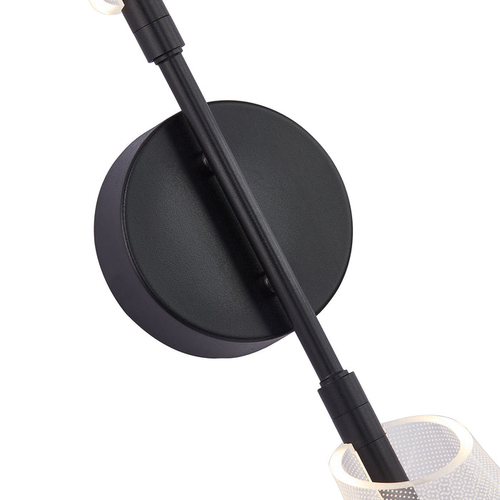 Kuzco Lighting WS62629-BK/LG LED Wall Sconce, Black/Light Guide