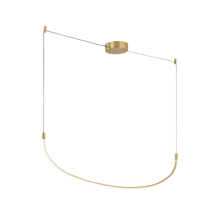 Kuzco Lighting LP89036-BG LED Pendant, Brushed Gold