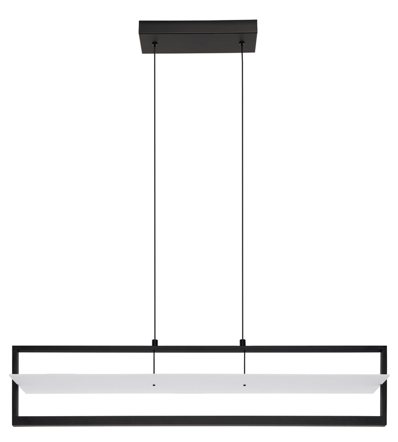 Eglo USA 390024A LED Linear Pendant, Structured Black
