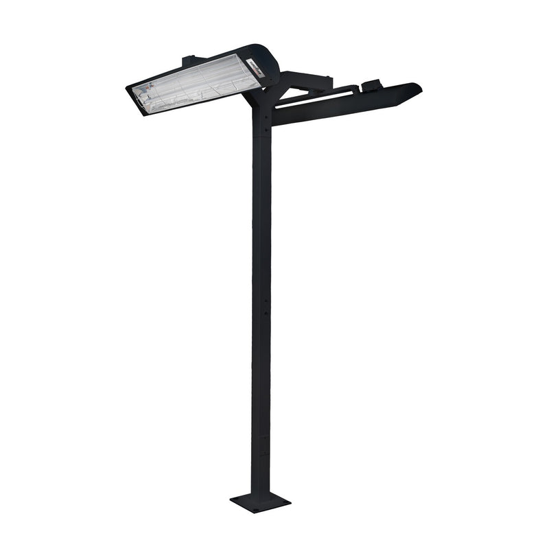 Eurofase EF3908PMDB Pole Mount With Double Crossbar, Black