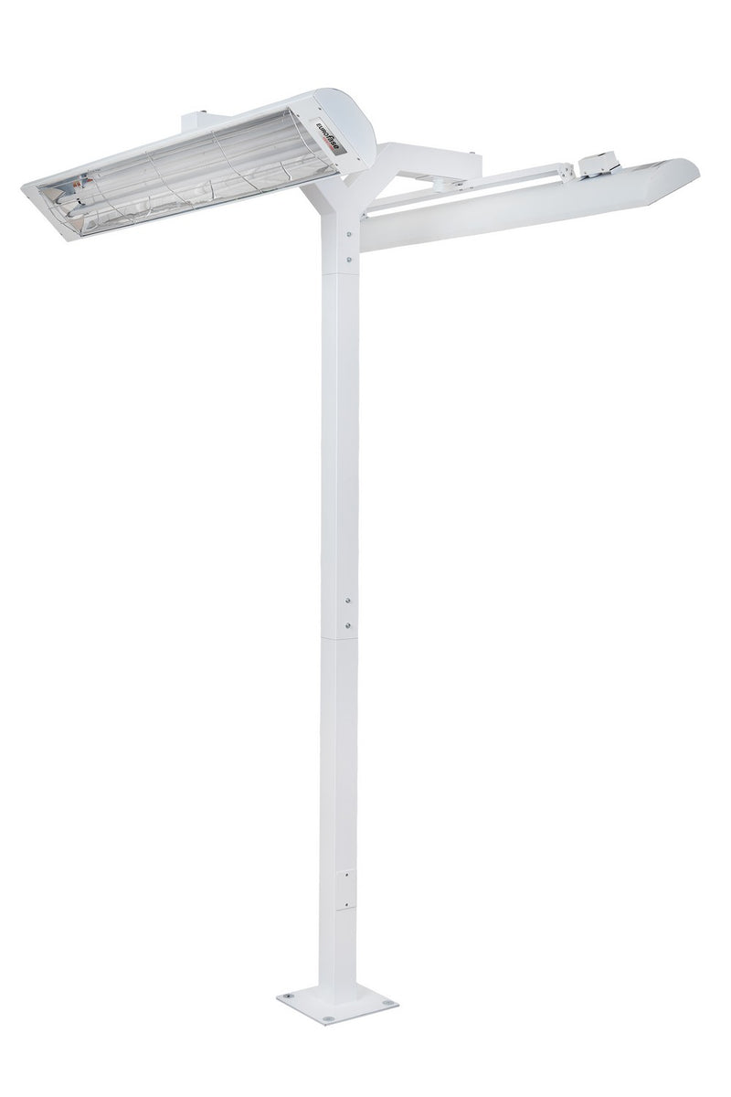 Eurofase EF3908PMDW Pole Mount With Double Crossbar, White