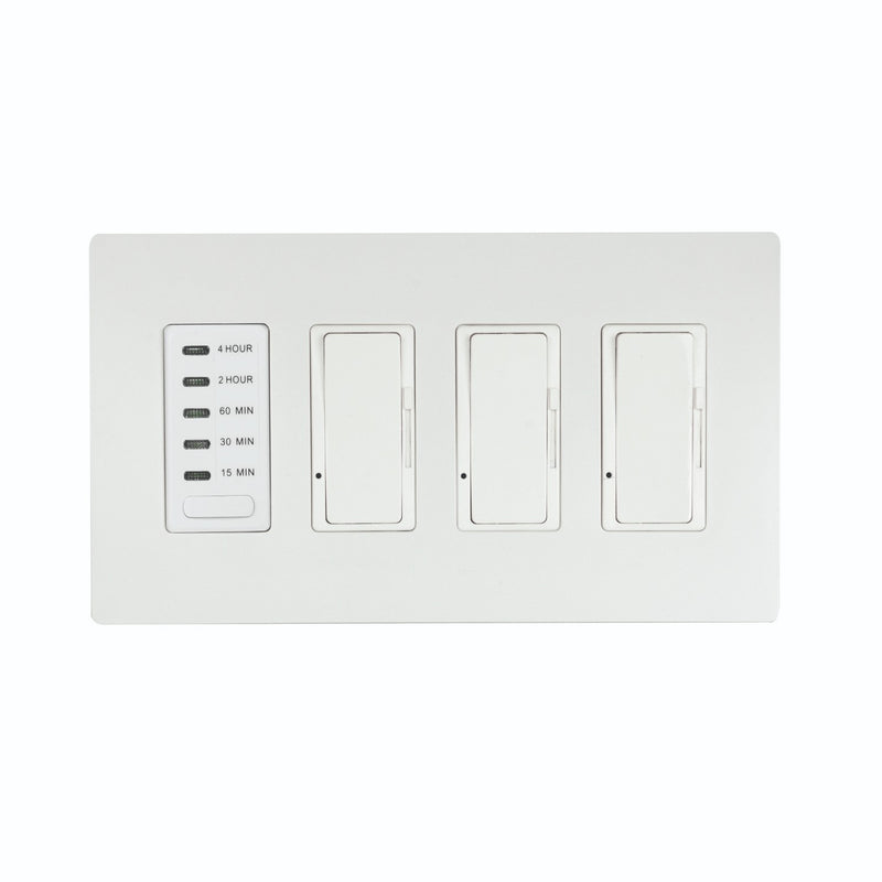 Eurofase EFSWTD3 3 Dimmer And 1 Timer For Use With Control Boxes, White