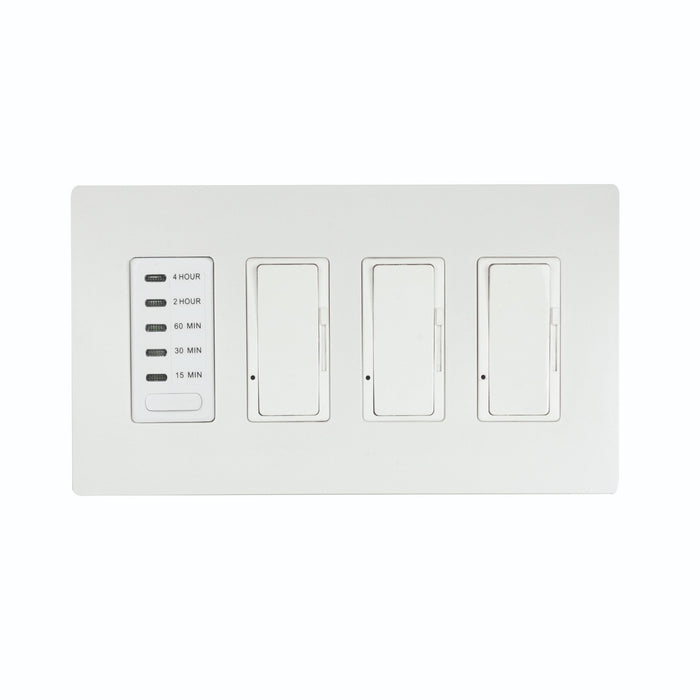 Eurofase EFSWTD3 3 Dimmer And 1 Timer For Use With Control Boxes, White
