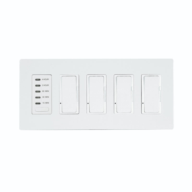 Eurofase EFSWTD4 4 Dimmer And 1 Timer For Use With Control Boxes, White