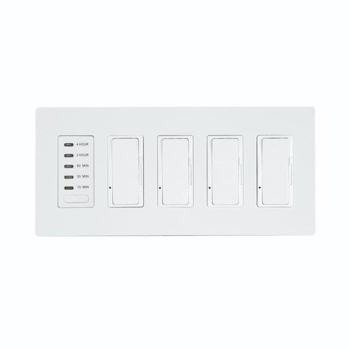 Eurofase EFSWTD4 4 Dimmer And 1 Timer For Use With Control Boxes, White