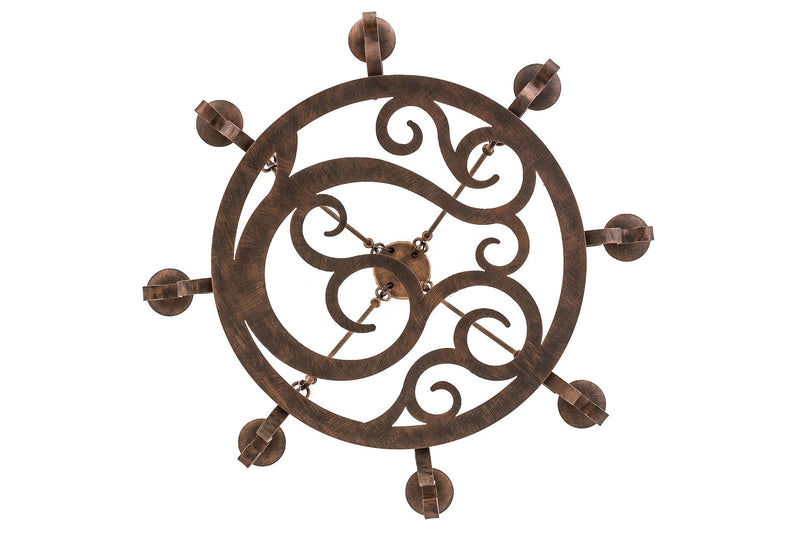 Meyda Tiffany 174909 Eight Light Chandelier, French Copper