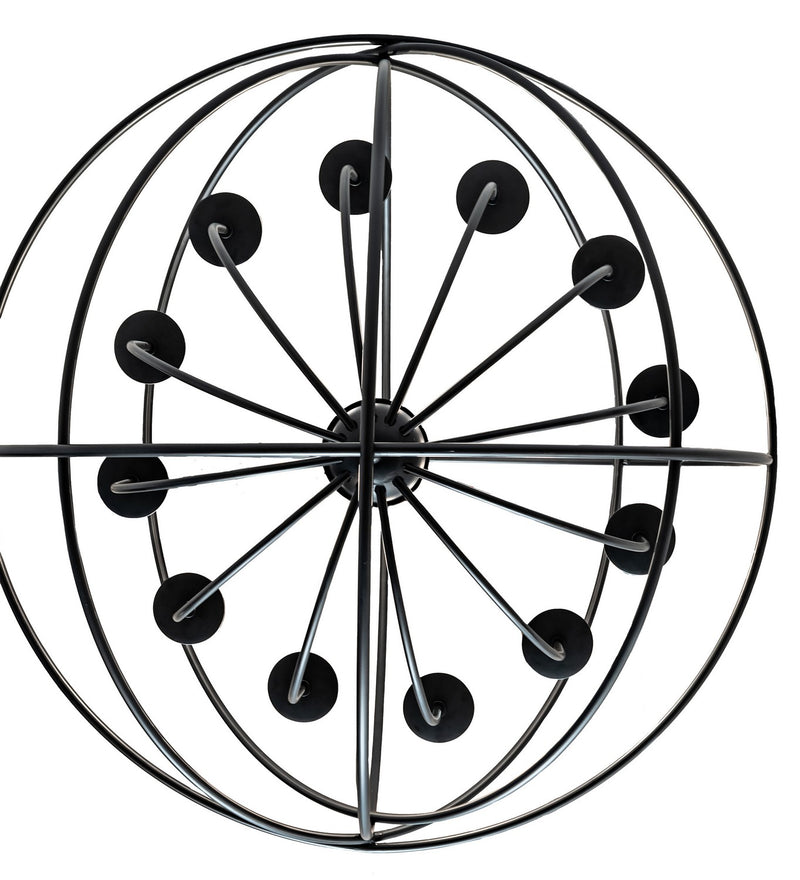 Meyda Tiffany 247246 12 Light Chandelier, Solar Black