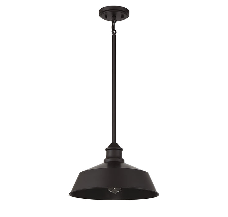 Meridian M7021ORB One Light Pendant, Oil Rubbed Bronze