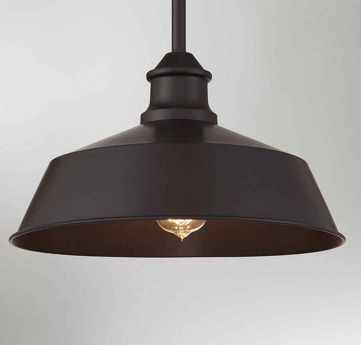 Meridian M7021ORB One Light Pendant, Oil Rubbed Bronze