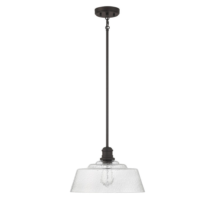 Meridian M7023ORB One Light Pendant, Oil Rubbed Bronze
