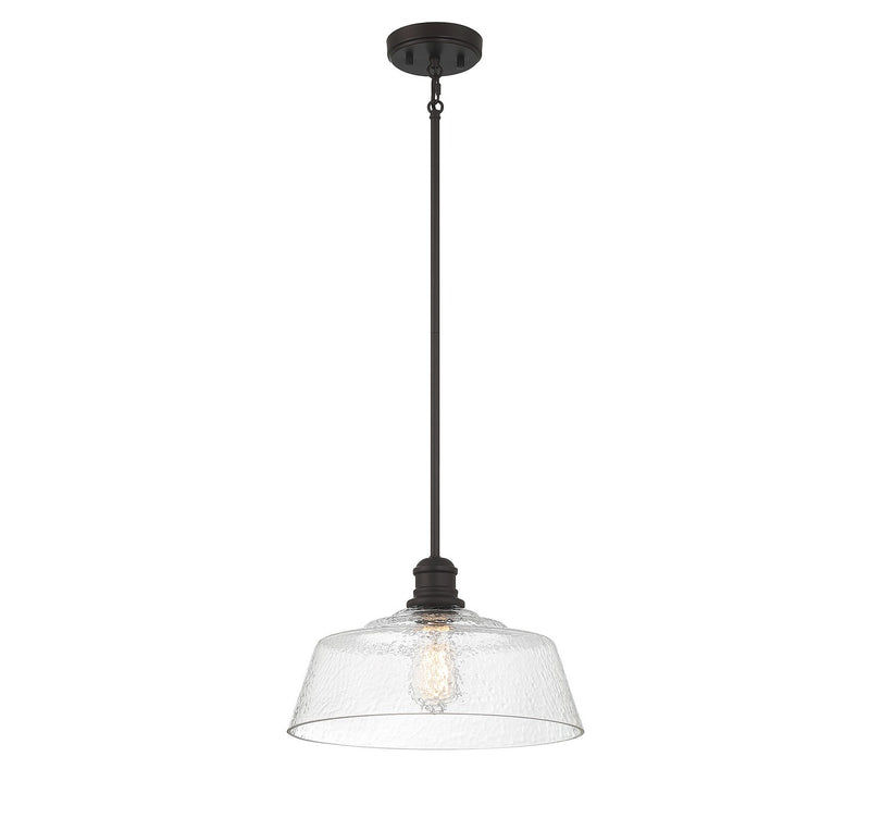 Meridian M7023ORB One Light Pendant, Oil Rubbed Bronze