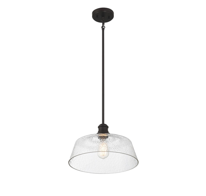 Meridian M7023ORB One Light Pendant, Oil Rubbed Bronze