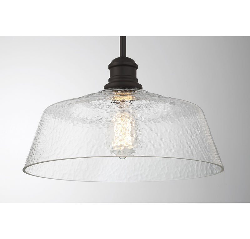 Meridian M7023ORB One Light Pendant, Oil Rubbed Bronze