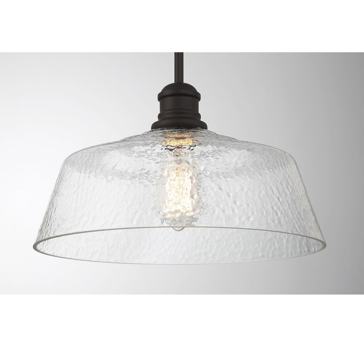 Meridian M7023ORB One Light Pendant, Oil Rubbed Bronze