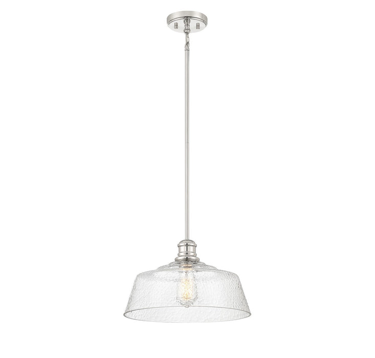 Meridian M7023PN One Light Pendant, Polished Nickel