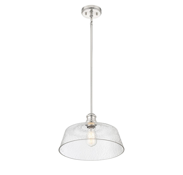 Meridian M7023PN One Light Pendant, Polished Nickel