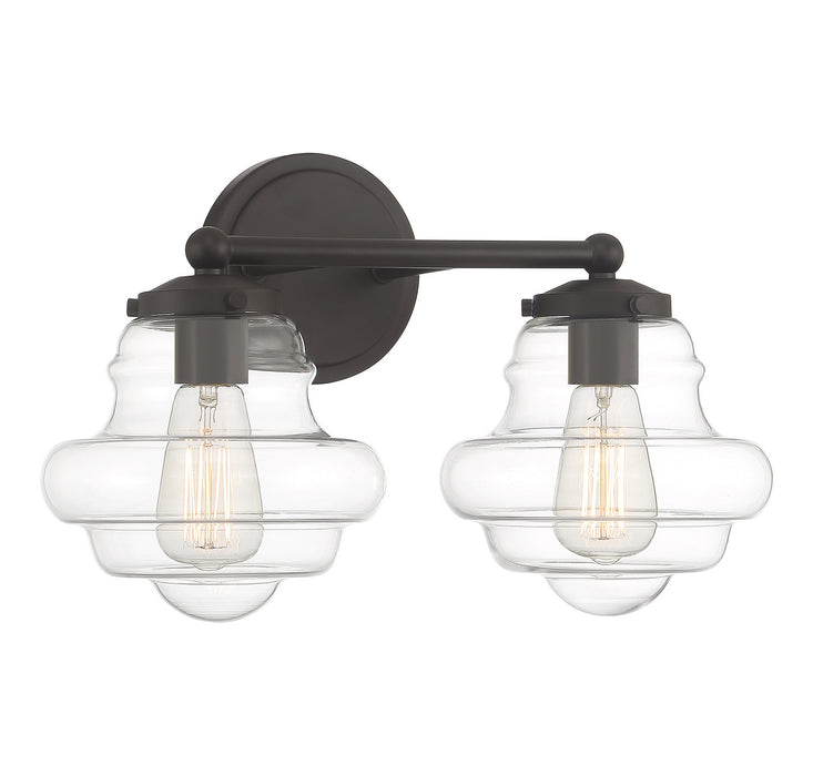 Meridian M80072ORB Two Light Bathroom Vanity, Oil Rubbed Bronze