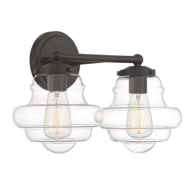Meridian M80072ORB Two Light Bathroom Vanity, Oil Rubbed Bronze