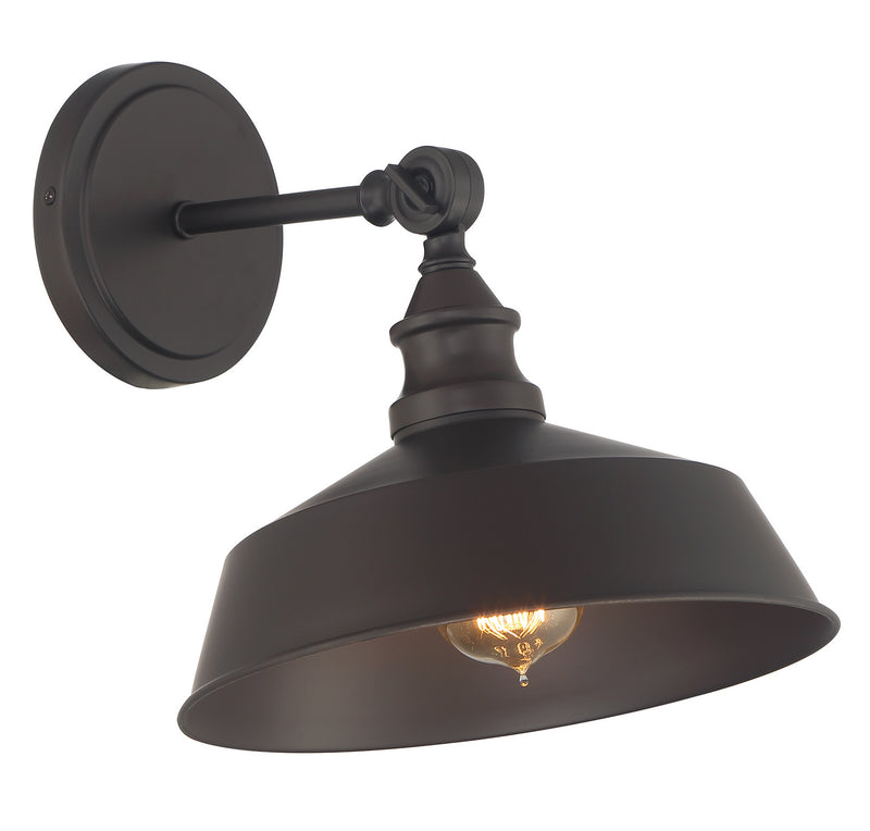 Meridian M90090ORB One Light Wall Sconce, Oil Rubbed Bronze