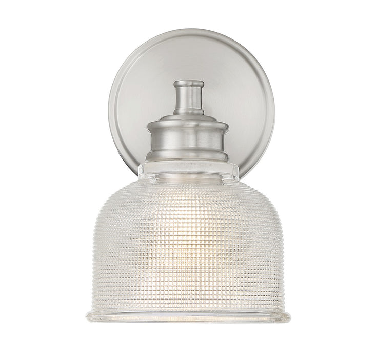 Meridian M90093BN One Light Wall Sconce, Brushed Nickel