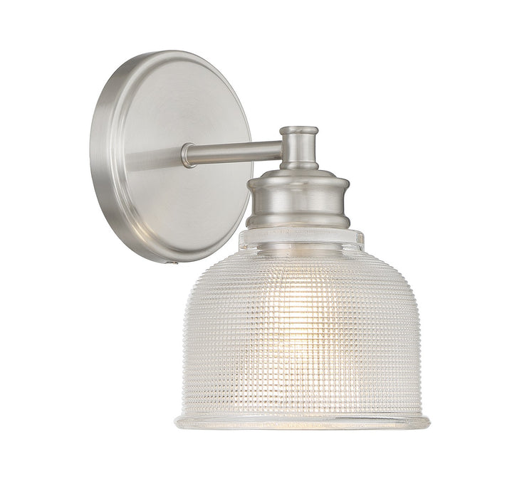 Meridian M90093BN One Light Wall Sconce, Brushed Nickel
