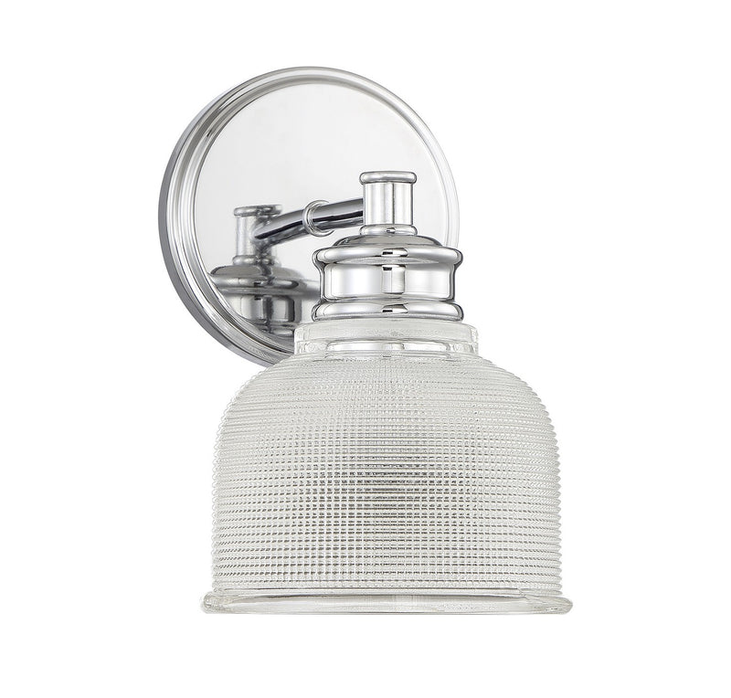 Meridian M90093CH One Light Wall Sconce, Chrome