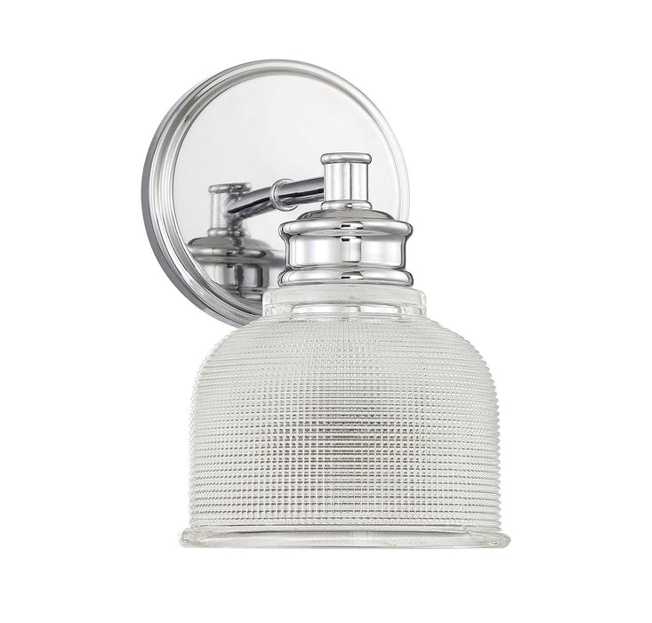 Meridian M90093CH One Light Wall Sconce, Chrome