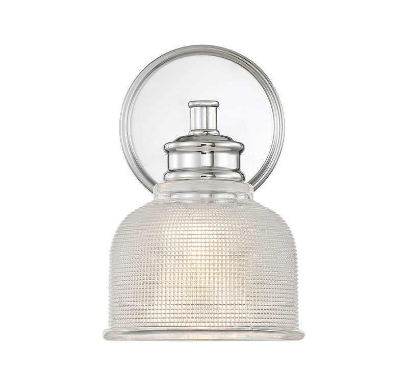 Meridian M90093CH One Light Wall Sconce, Chrome