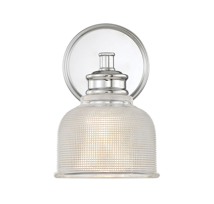 Meridian M90093CH One Light Wall Sconce, Chrome