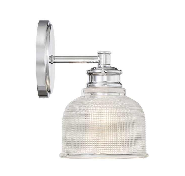 Meridian M90093CH One Light Wall Sconce, Chrome