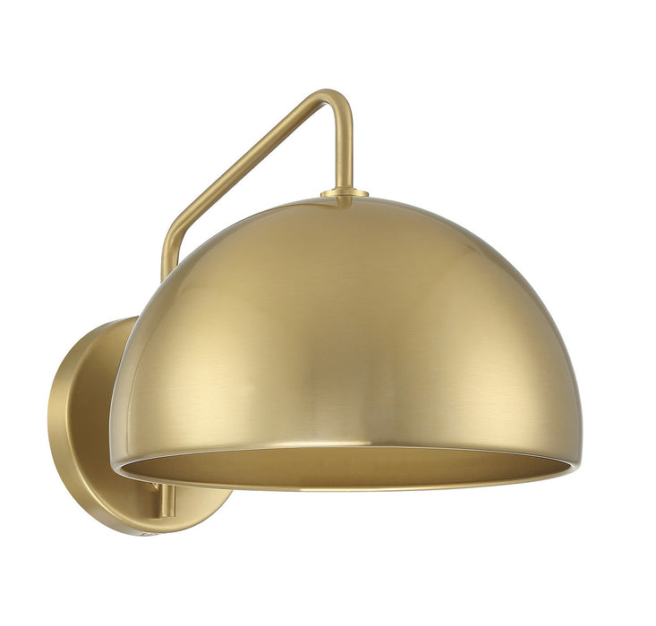 Meridian M90094NB One Light Wall Sconce, Natural Brass